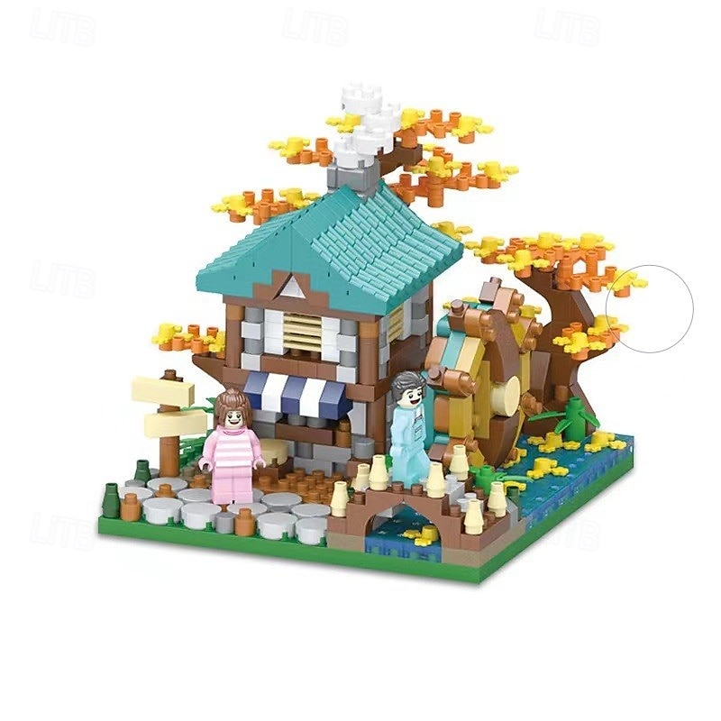 2025年 フラワーツリーハウス マイクロミニブロック 大人用 木と植物 クリスマス雰囲気 モデルキット クリエイティブ DIY ギフト 子供用  コレクション – $19.99 –P1