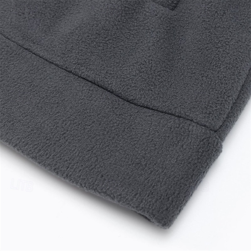 Herren Winterjacke Freizeitjacke Täglich Urlaub warm Tasche Vlies Herbst Winter Glatt Modisch Strassenmode Ständer Standard Schwarz Hell Gray Armeegrün Dunkelblau Jacken 2025 - $35.99 –P11
