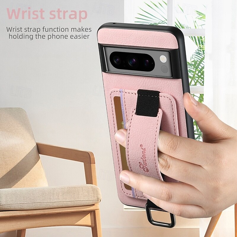 2025年 電話 ケース 用途 ピクセル9プロ ピクセル9プロXL Pixel 8 Pro Pixel 8 ピクセル9 Pixel 7 Pixel 7 Pro Pixel 6 Pixel 6 Pro バックカバー スタンド付き リストストラップ付き カード挿入口 レトロ風 TPU PC PUレザー  コレクション – $19.99 –P17