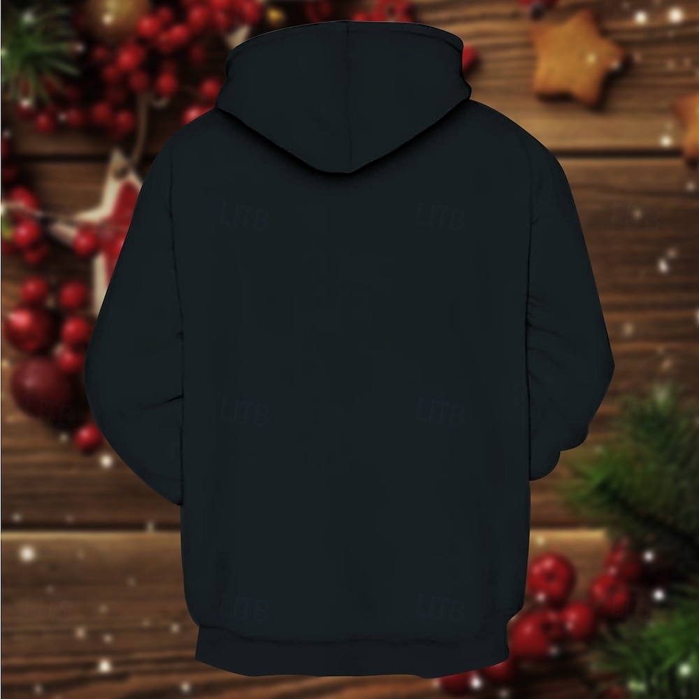 Navidad Papá Noel Sudadera Sudadera con capucha navideña divertida 3D Navidad Bolsillo delantero Gráfico Para Pareja Hombre Mujer Adulto Navidad Carnaval Impresión 3D Fiesta Casual Diario 2025 - $29.99 –P3