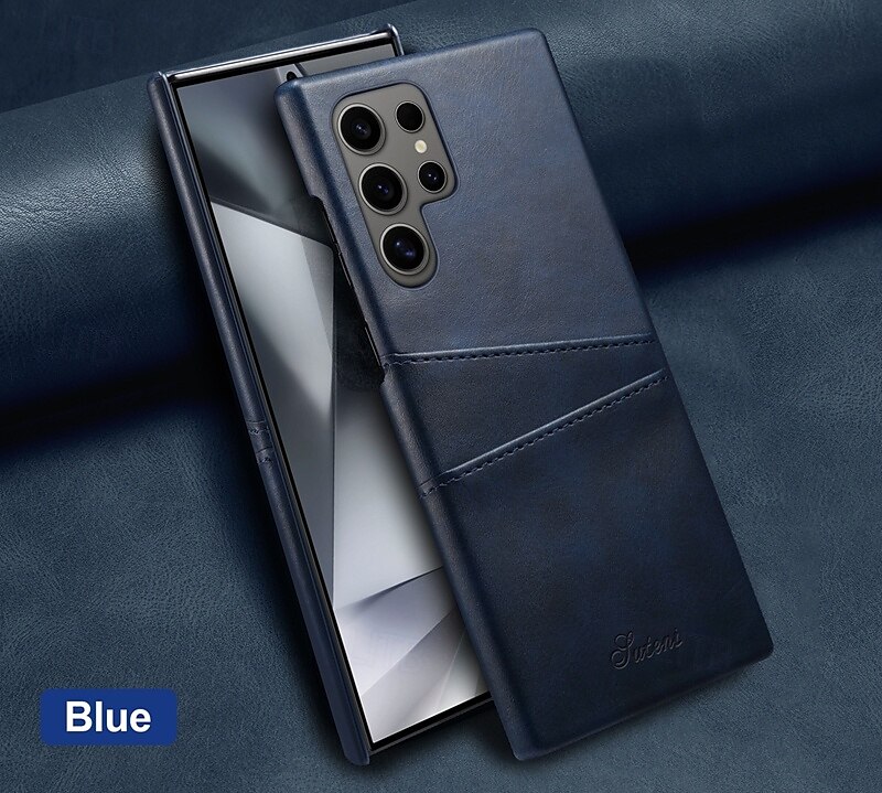 телефон Кейс для Назначение S24 S24 Ultra Plus S23 Ultra Plus S23 S22 S22 Плюс Ультра Кейс на заднюю панель Защита от удара Ретро ТПУ Кожа PU 2025 - $16.99 –P8