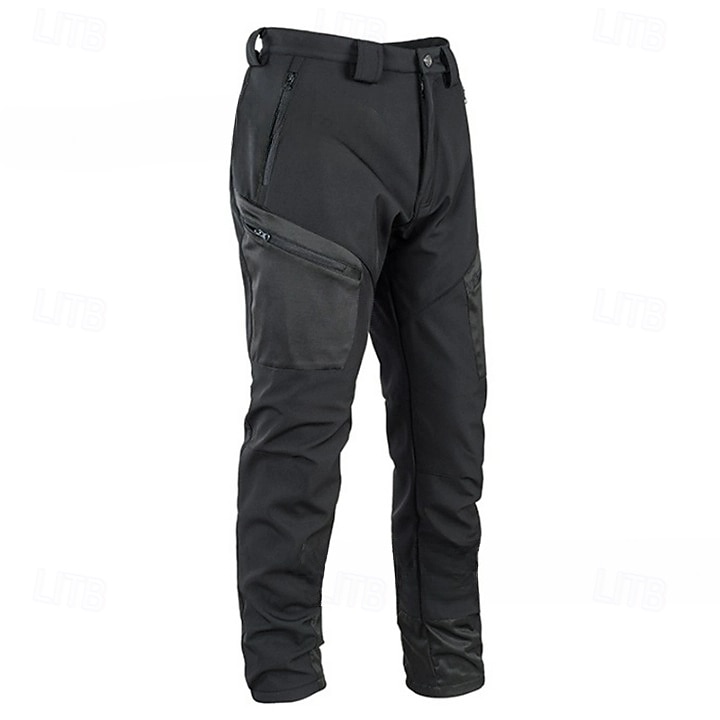 Herren Cargohose Cargohosen Fleecehosen Softshellhosen Cargohosen Schneehose Tasche Farbblock Glatt Wasserdicht tragbar In voller Länge Sports Outdoor Täglich Klassicher Stil Casual / sportlich 2025 - $34.99 –P7