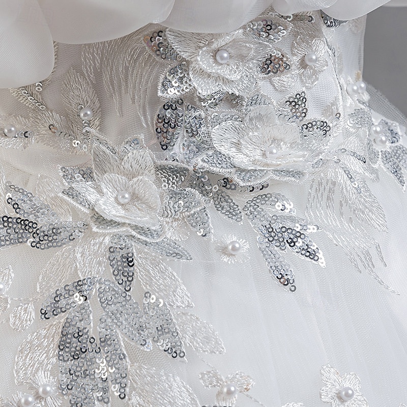 Copii Fete Rochie de petrecere Floral Floare Manșon scurt Nuntă Ocazie specială Zdrobit Fermoar Frumoasa Dulce Bumbac Poliester Asimetric Rochie de petrecere Vară Primăvară Toamnă 4-13 ani Alb 2025 - $41.99 –P4