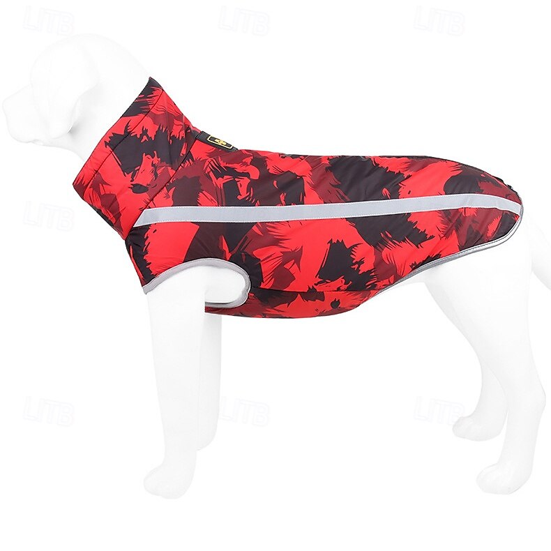 Hunder Frakker Jakke Parka jakke med sele Reflekterende Varm Vannbestandig Hundeklær for Medium Large 2025 - $22.99 –P12
