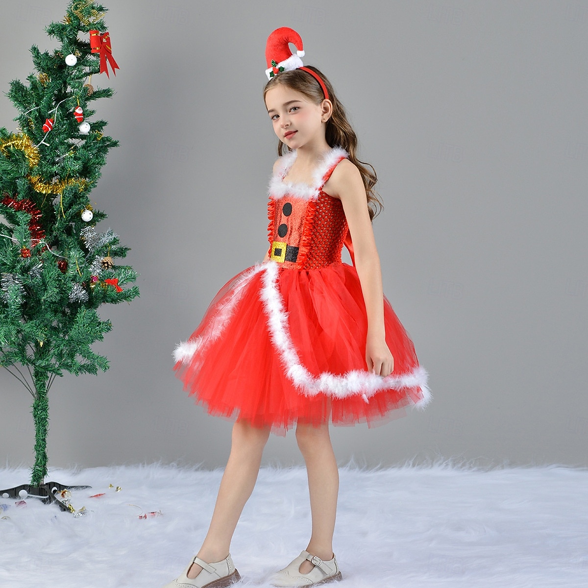 Kerstman Mrs.Claus Outfits Tutu Kerstmanpakken Voor meisjes Kerstmis Nieuwjaar kerstavond Cosplay Kostuum Kinderen Feest Kerstmis Kleding Helm Mantel 2025 - $33.99 -P8