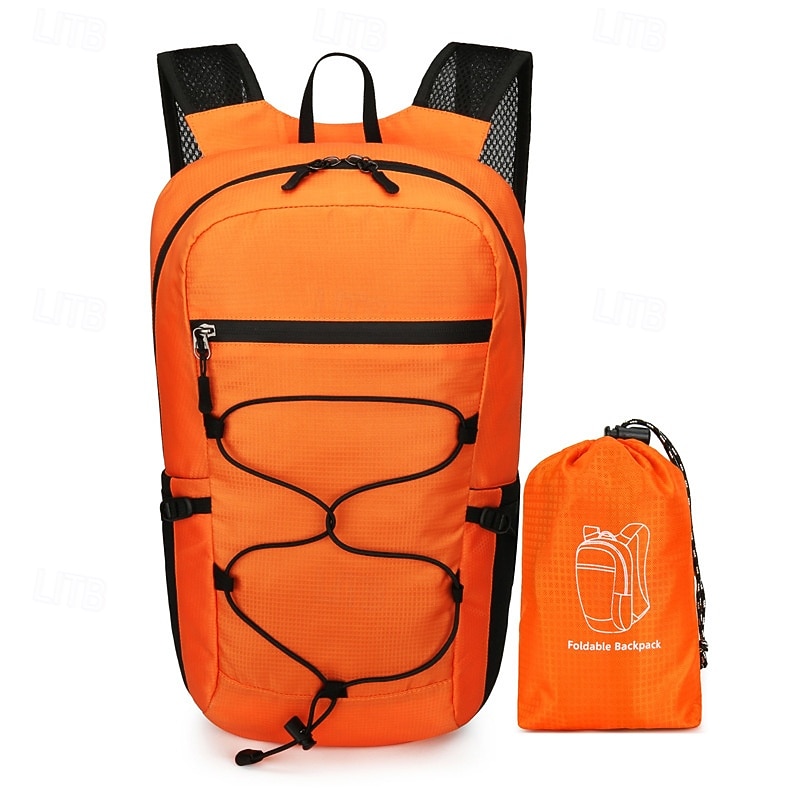 15 L Zaino giornaliero Zaino per escursioni Cerniera Multi-tasche Impermeabile alla pioggia Design Anatomico Indossabile Durevole Esterno Escursionismo Campeggio Militare Nylon Grigio scuro Nero Blu del 2025 a $19.99 –P8