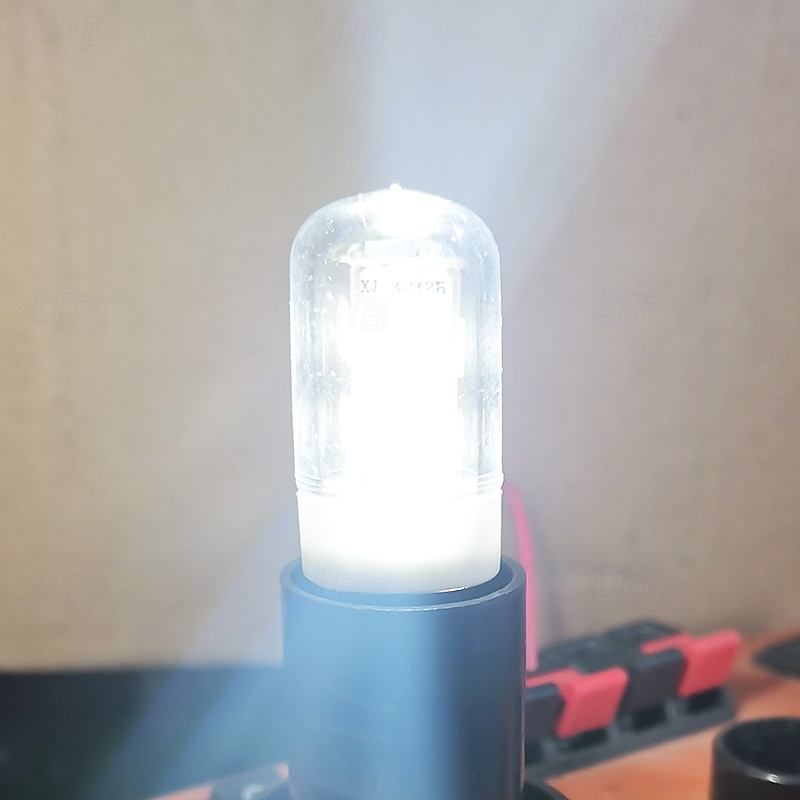 مصابيح ذرة LED بقوة 1 وات، 80 لومن E17 T7 LED، SMD 5050 أبيض دافئ &متوفر باللون الأبيض للاستخدام المنزلي 1/5/10 عبوات 2025 - $6.99 –P6