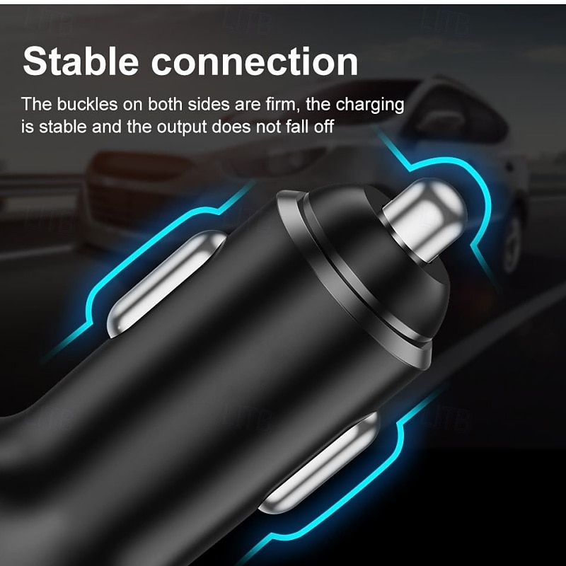 USB C Car Charger PD Car Charger Adapter 3 Ports Mini USB Car Charger 30W Fast Charging Car Adapter 2025 - $14.99 –P6