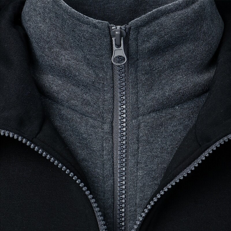 Men's Hoodie Full Zip Hoodie Tactical Hoodie Black Light Grey Dark Gray Hooded Plain Tactical Sports & Outdoor Daily Streetwear Cool Casual Winter Spring &  Fall Clothing Apparel Hoodies Sweatshirts  2025 - $20.99 –P4