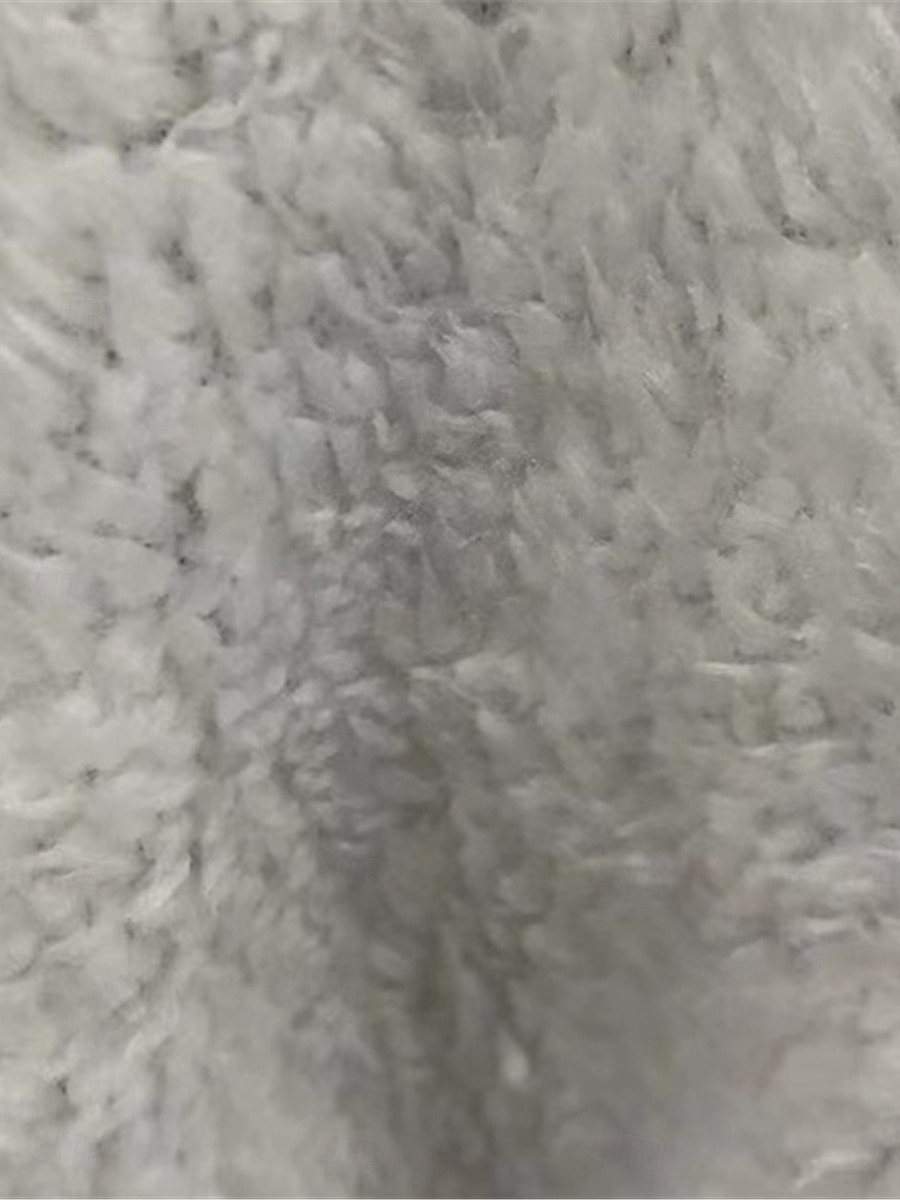 Per donna Giacca in pile Cappotto teddy Giacca con cappuccio Tenere al caldo Traspirante Tasche In pile Informale Liscio Da mare Strada Da tutti i giorni Per uscire Monopetto Standard Felpa Standard del 2025 a $34.99 –P3