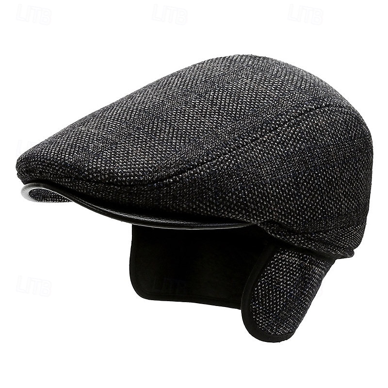 Per uomo Cappello con paraorecchie Coppola Cappello Ascot Cappello da Giornalista Nero Marrone Lana Moda Casual Streetwear Quotidiano Quadri Regolabile Protezione solare Traspirante del 2026 a $14.99 –P5