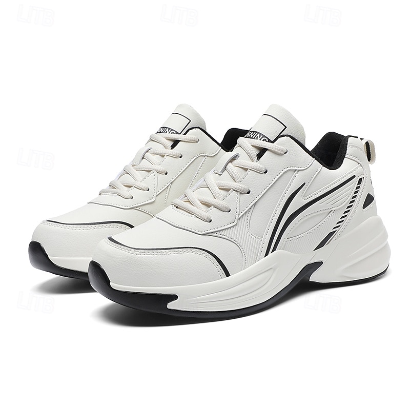 Schwarze Laufschuhe für Herren mit Fellfutter, warme Wintersportschuhe für Outdoor-Sport und Freizeit 2025 - $54.99 –P1