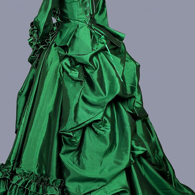 Rokoko Viktorianisch Ballkleid Partykostüm Maskerade Abschlussballkleid Kostüm Damen königlich Maskerade Karneval Party Halloween Erwachsene Kleid 2026 - $107.99 –P6