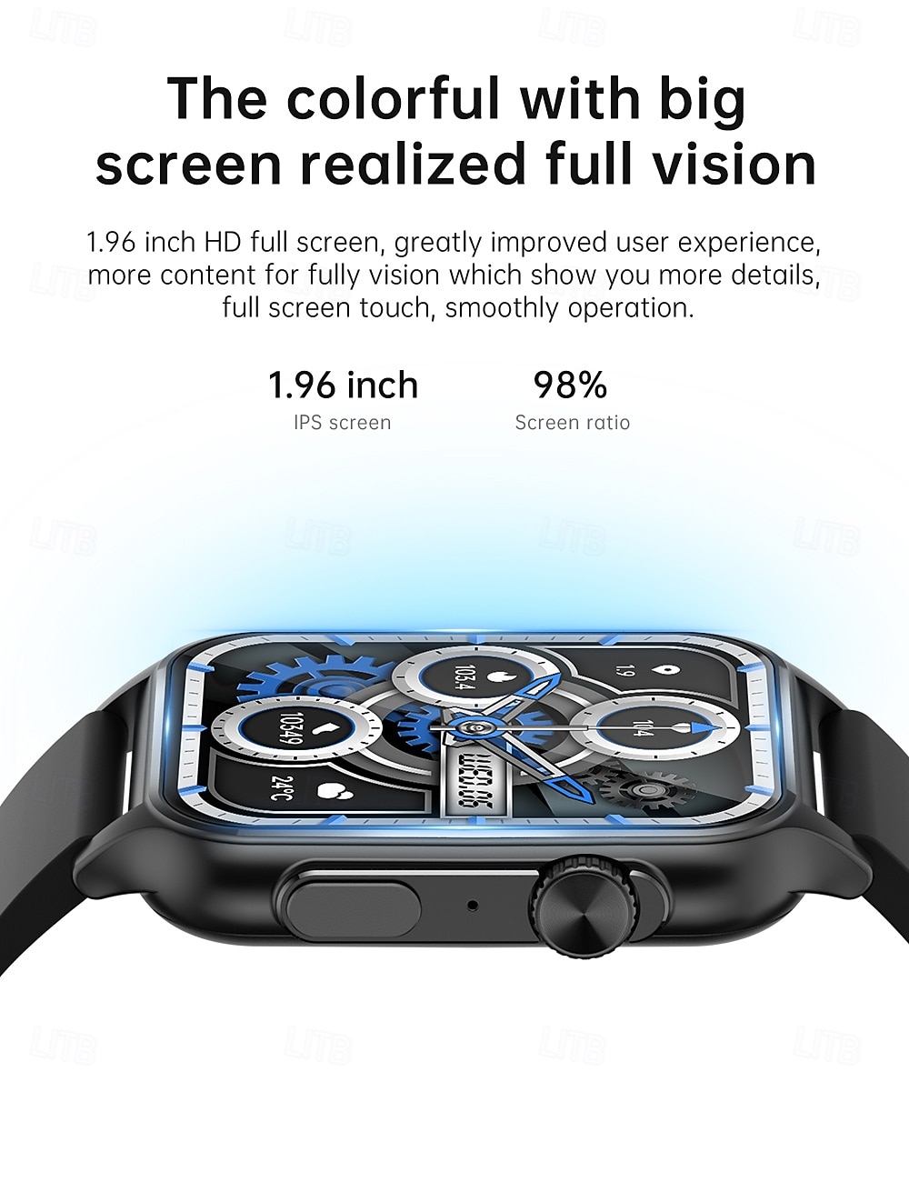 iMosi KT64 Smart Watch 1.96 inch Smartwatch Fitness Running Watch Bluetooth Pedometer Call Reminder Sleep Tracker Compatible with Android iOS Women Men Hands-Free Calls Waterproof Media Control IP 67 2025 - $42.99 –P3