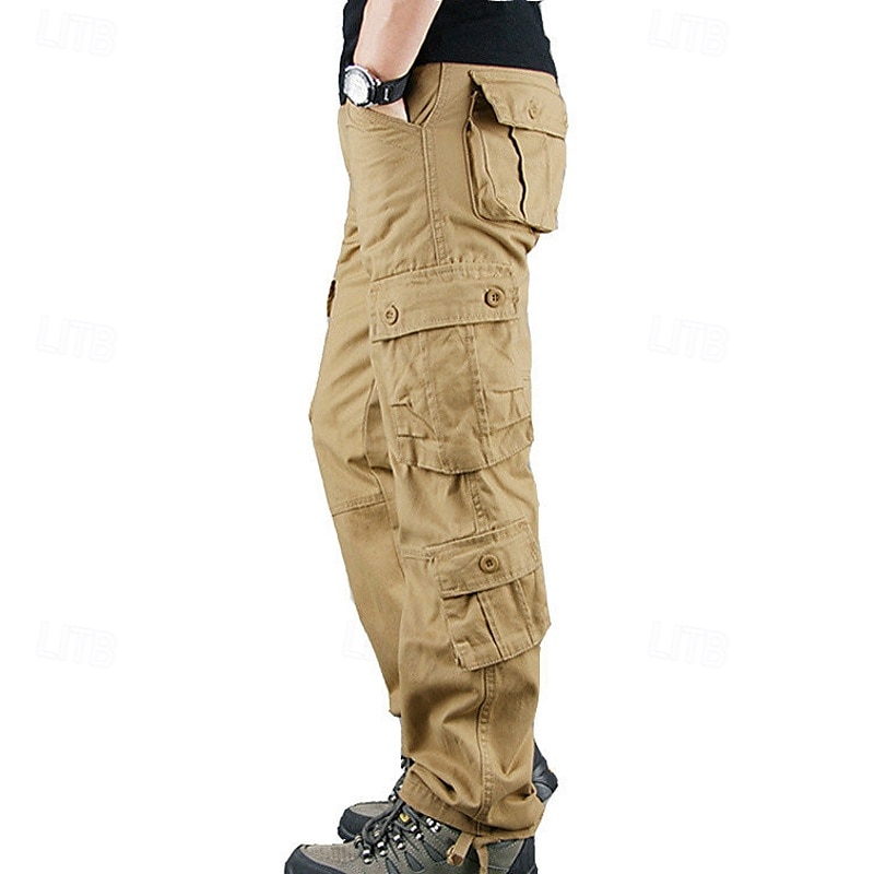 2025年 男性用 アウトドアパンツ カーゴパンツ ハイキング パンツ 軍隊 カモフラージュ アウトドア レギュラー 防水 高通気性 速乾性 パンツ フォレストグリーン ブラック+グレー コットン 狩猟 登山 キャンプ / ハイキング / ケイビング 29 30 31 32 33  コレクション – $30.99 –P15