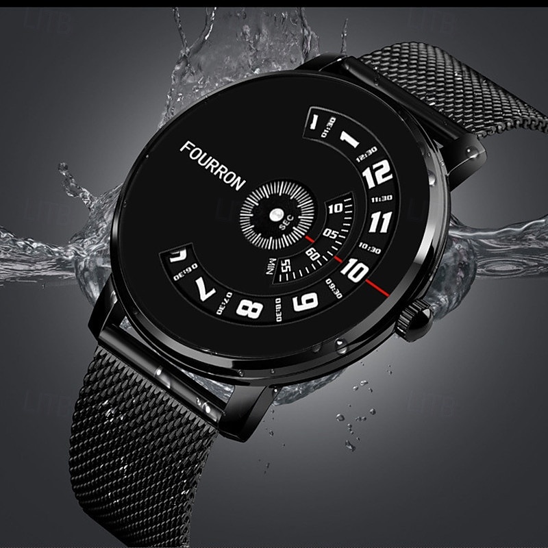 Menn Quartz Klokke Minimalistisk Sport Fritid Business Vanntett Dekorasjon Rustfritt Stål Lær Klokke 2026 - $26.99 –P11