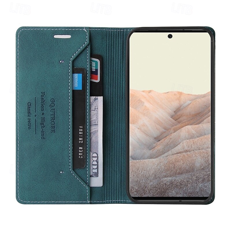 teléfono Funda Para Píxel 9 Pro Pixel 9 Pro XL Pixel 8 Pro Pixel 8 Píxel 9 Pixel 7 Pixel 7 Pro Pixel 6 Pixel 6 Pro Funda Trasera con Soporte Ranura para tarjetas Antigolpes Retro TPU Cuero de PU 2025 - $16.99 –P7