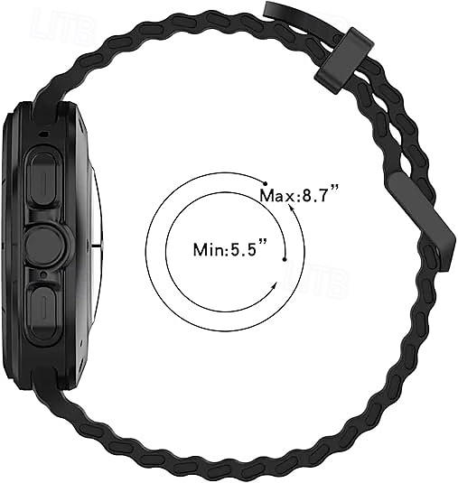 2026年 4パック 時計バンド のために Samsung ウォッチウルトラ シリコーン 置換 ストラップ 調整可 オーシャンバンド リストバンド  コレクション – $24.39 –P7