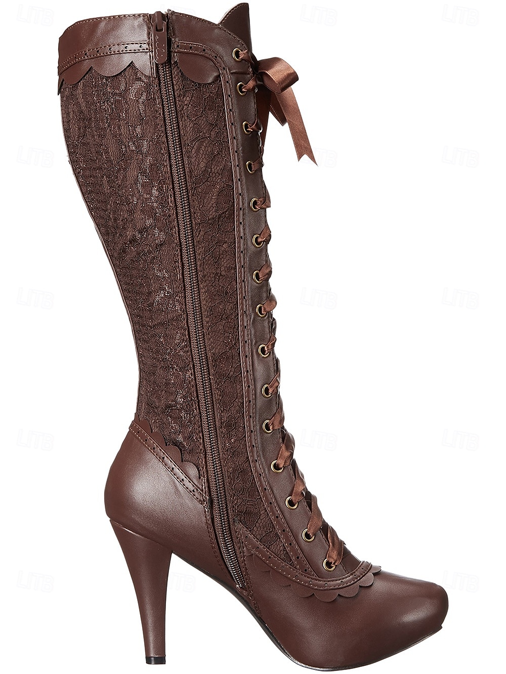 Rococó Barroco Vitoriano Sapatos Botas Longas Salto Alto Mulheres Dia Das Bruxas Carnaval Baile de Máscaras Espetáculo Festa / Noite Mascarilha Adulto Sapatos de 2025 por $49.99 –P11