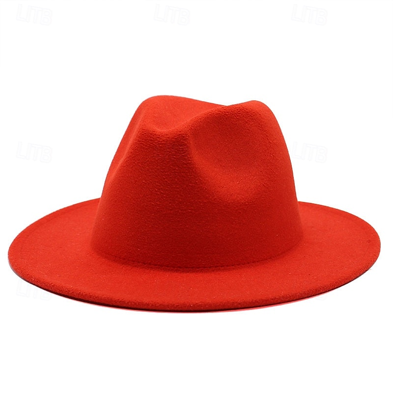 Voor heren Kentucky Derby-hoed Zonnehoed Cowboyhoed Fedora Trilby-hoed Zwart Geel Polyesteri Vintagestijl Modieus 18de eeuw staat Texas Dagelijks Thema feest Effen / effen kleur Zonbescherming Cosplay 2025 - $13.99 –P2