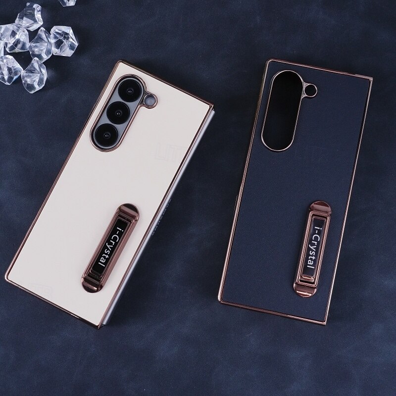 telefono Custodia Per Piegatura a Z 7 Z Fold 6 Z Fold 5 Z Fold 4 Z Fold 3 Custodia Portafoglio con Supporto Resistente agli urti Retrò Placcatura Pelle PU del 2025 a $20.99 –P3