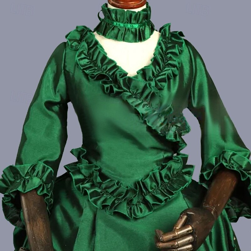 Rokoko Viktorianisch Ballkleid Partykostüm Maskerade Abschlussballkleid Kostüm Damen königlich Maskerade Karneval Party Halloween Erwachsene Kleid 2026 - $107.99 –P5