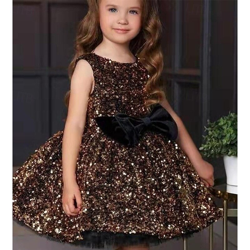 kinderkleidung Mädchen Party Kleid Feste Farbe Langarm Leistung Gitter Prinzessin Süß Gitter Mitte der Wade Etuikleid Tüll-Kleid Sommer Frühling Herbst Kinder Schwarz Wein Marineblau 2025 - $77.99 –P17