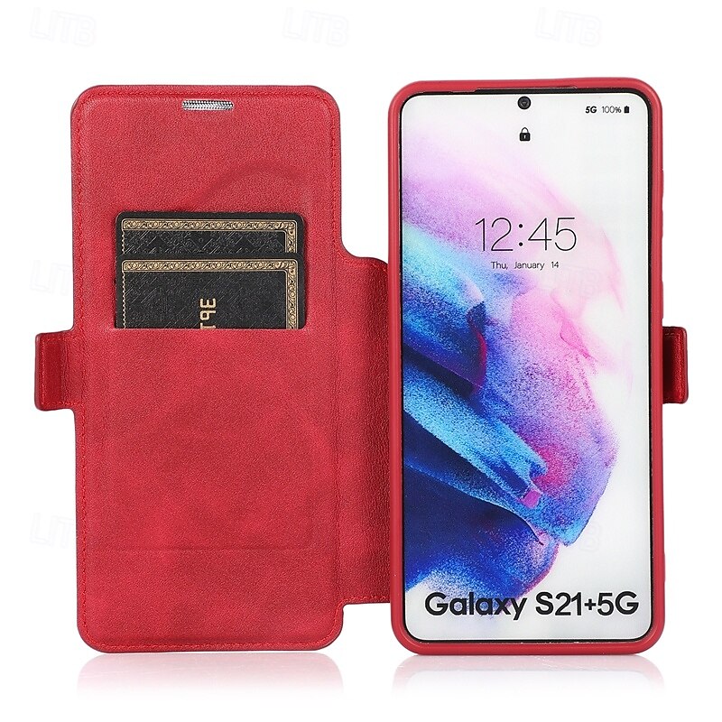 Phone Case For S21 A72 A71 A51 A31 S20 Plus S20 Ultra S20 A32 A52 Flip Cover with Stand Holder Card Slot Shockproof Retro TPU PU Leather 2025 - $17.99 –P3