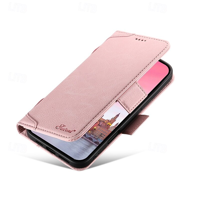 2025年 電話 ケース 用途 iPhone 16 Pro Max プラス iPhone 15 プロマックスプラス iPhone 14 13 12 Pro Max Plus バックカバー スタンド付き 磁石バックル ワイヤレス充電をサポート レトロ風 TPU PUレザー コレクション – $31.99 –P5