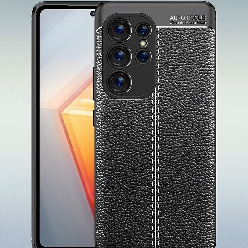 телефон Кейс для Назначение S24 Ultra S24 Plus S24 S24 ФЭ S23 S23 Ultra S23 Plus S22 S22 Plus S21 FE Кейс на заднюю панель Защита от удара Ретро ТПУ Кожа PU 2025 - $13.99 –P2