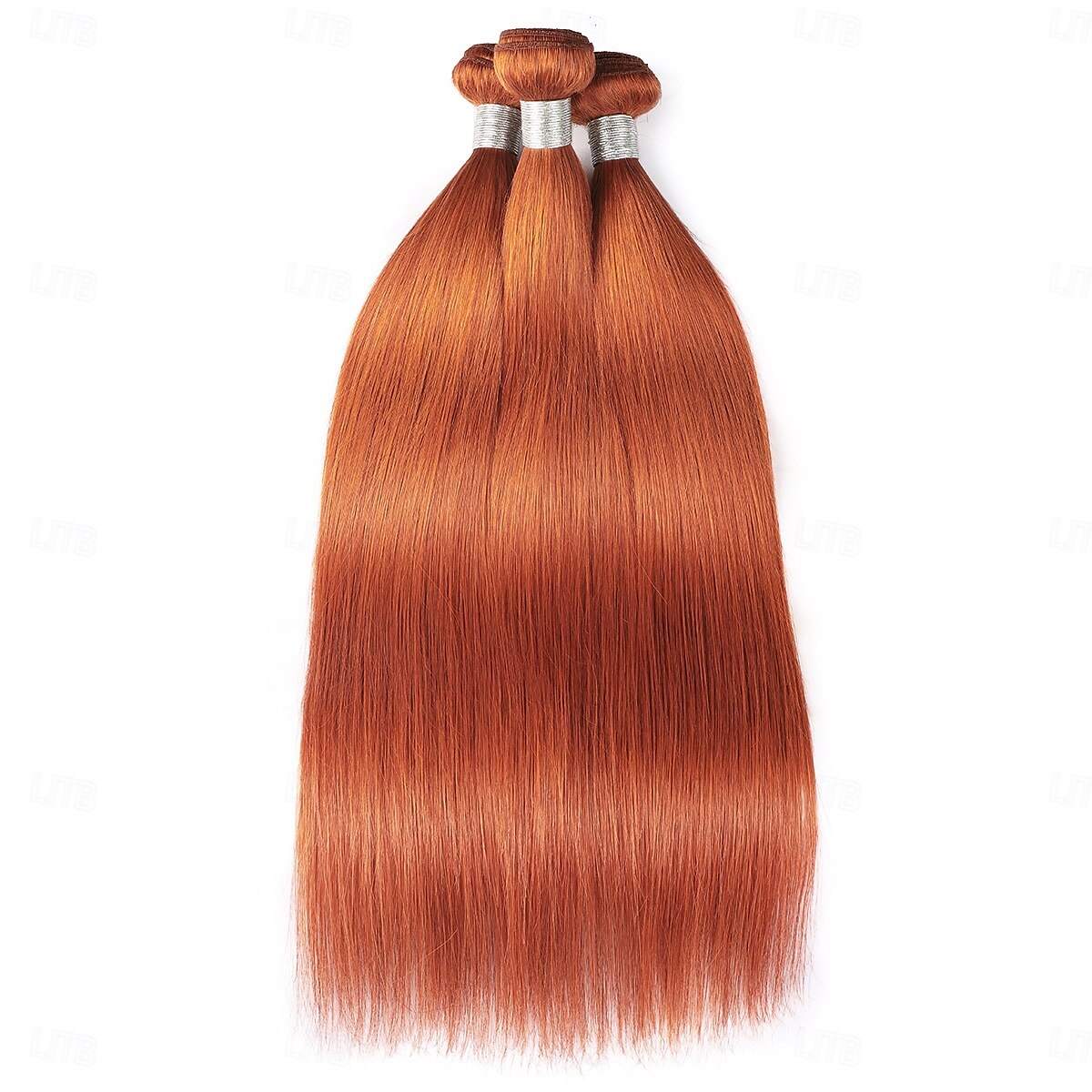 Brazilian Human hair Orange Hair Curtain 350# Straight Hair 3 Bundles Of Human Hair 2025 - $174.99 –P2