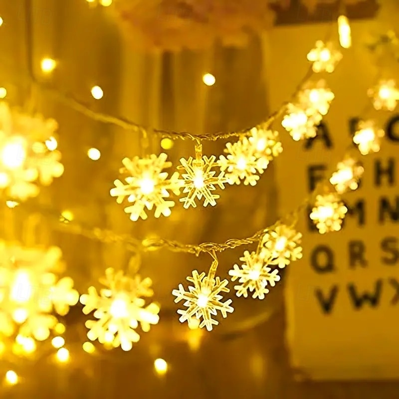 Guirlande lumineuse à LED blanc chaud de 3 m, guirlande lumineuse de vacances alimentée par batterie pour décorations de mariage, de Noël et de fête en intérieur de 2025 ? $12.99 –P9