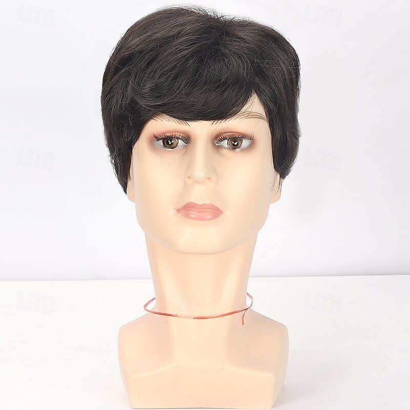 perruques pour hommes perruques noires courtes pour hommes perruques synthétiques superposées pour hommes perruques pour hommes à usage quotidien costume de cosplay de fête de 2025 ? $18.49 –P5
