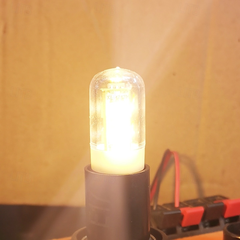 مصابيح ذرة LED بقوة 1 وات، 80 لومن E17 T7 LED، SMD 5050 أبيض دافئ &متوفر باللون الأبيض للاستخدام المنزلي 1/5/10 عبوات 2025 - $6.99 –P7