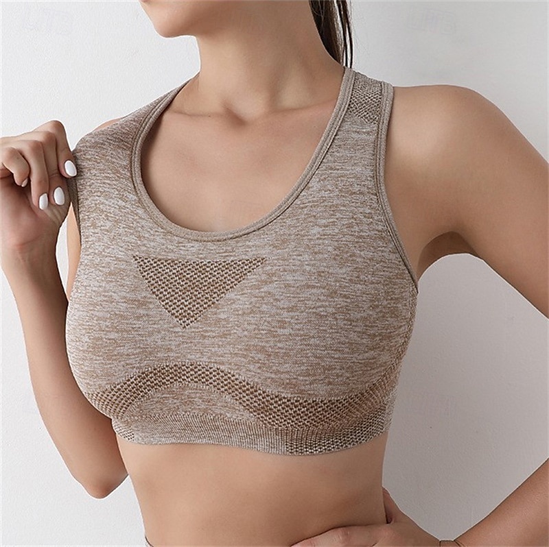 Sports Bra Hollow Mesh Back Sports Bra Fitness Yoga Vest Shockproof Yoga Bra Without Steel Ring 2025 - $12.99 –P4