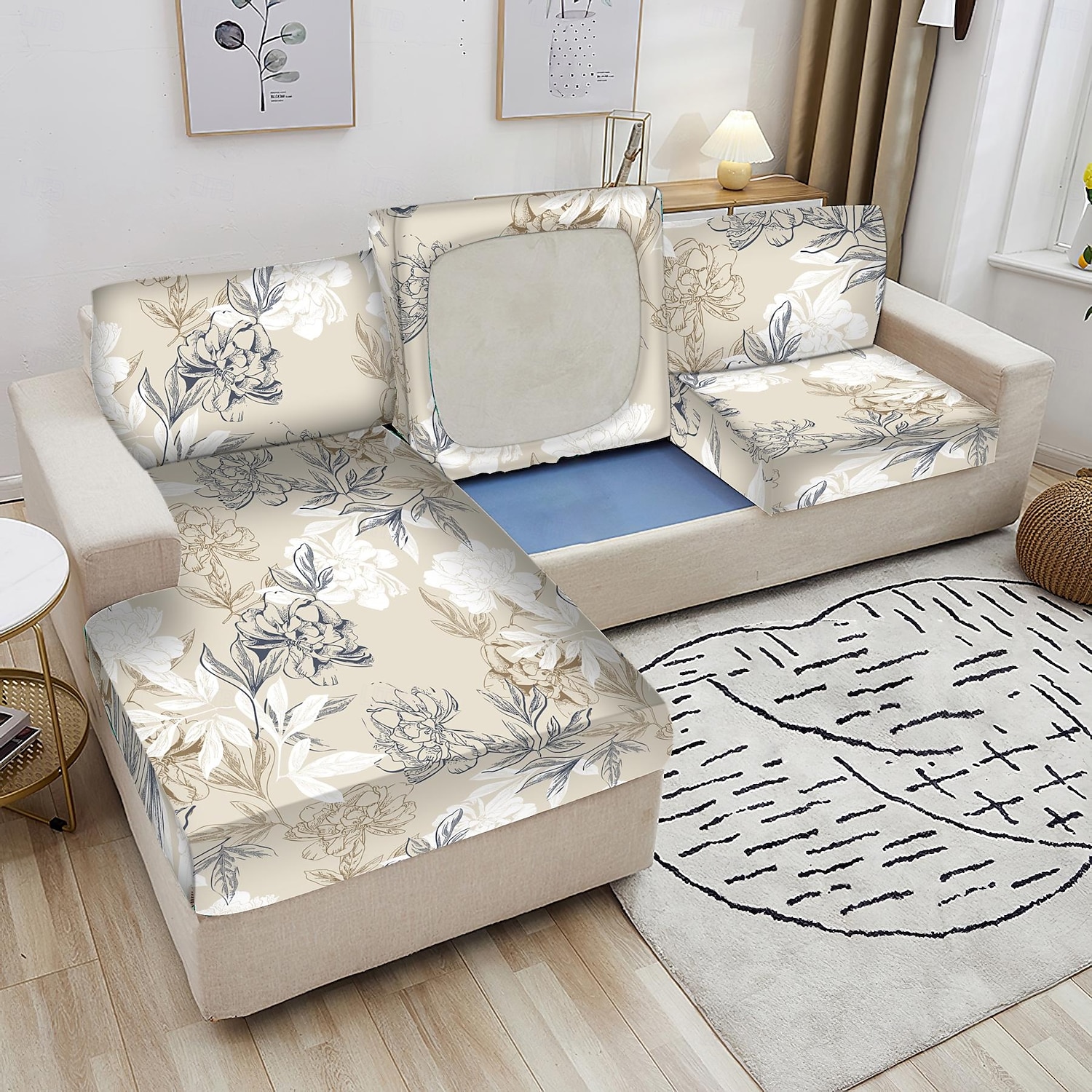 Sofa Seat Cushion Cover Stretchy and Durable Slipcover Perfect for Protecting and Refreshing Sofa Cushions Adds Comfort and Style to Your Living Room Decor 2025 - $12.49 –P3