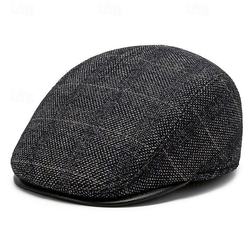 Per uomo Cappello con paraorecchie Coppola Cappello Ascot Cappello da Giornalista Nero Marrone Lana Moda Casual Streetwear Quotidiano Quadri Regolabile Protezione solare Traspirante del 2026 a $14.99 –P7