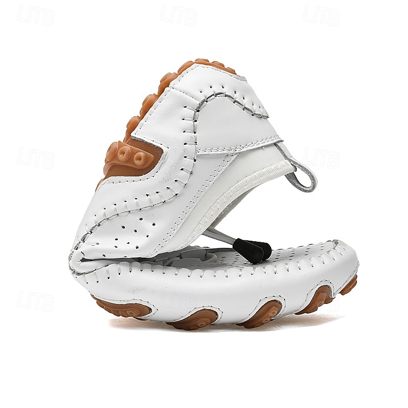 Men's White Perforated Casual Shoes with Hand-Stitched Detailing, Breathable Mesh Upper and Comfortable Slip-On Design 2025 - $54.99 –P2