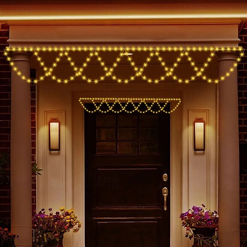 Guirlande lumineuse LED alimentée par USB 4 m 138 LED en forme de vague pour intérieur et extérieur, fête, avant-toit, rampe d'escalier, vacances, Noël, nouvel an, éclairage coloré, 1 pièce de 2025 ? $26.99 –P9