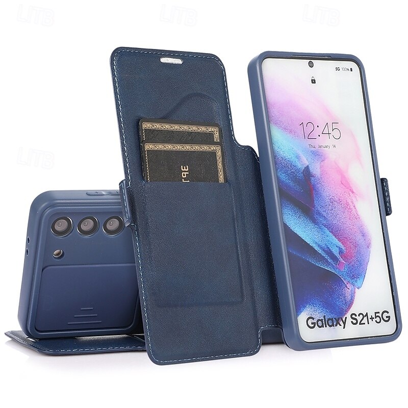 Phone Case For S21 A72 A71 A51 A31 S20 Plus S20 Ultra S20 A32 A52 Flip Cover with Stand Holder Card Slot Shockproof Retro TPU PU Leather 2025 - $17.99 –P15