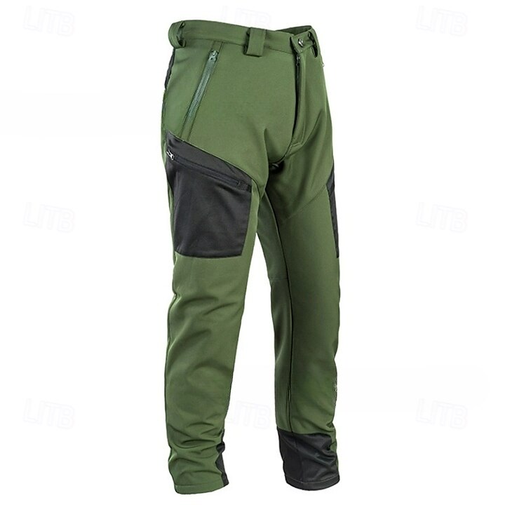 Herren Cargohose Cargohosen Fleecehosen Softshellhosen Cargohosen Schneehose Tasche Farbblock Glatt Wasserdicht tragbar In voller Länge Sports Outdoor Täglich Klassicher Stil Casual / sportlich 2025 - $34.99 –P6
