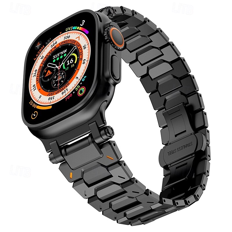Solo Loop Kompatibilis valamivel Apple Watch óraszíj 42mm 44mm 45mm 49mm Fém kapocs Állítható Rozsdamentes acél Csere óraszíj mert iwatch Ultra 2 Series 9 8 7 SE 6 5 4 3 2 1 2025 - $42.99 –P5