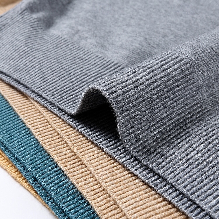 Men's Pullover Sweater Jumper Knit Sweater Ribbed Knit Knitted Plain Mock Neck Basic Keep Warm Daily Wear Vacation Clothing Apparel Fall & Winter Black White S M L 2025 - $28.99 –P5