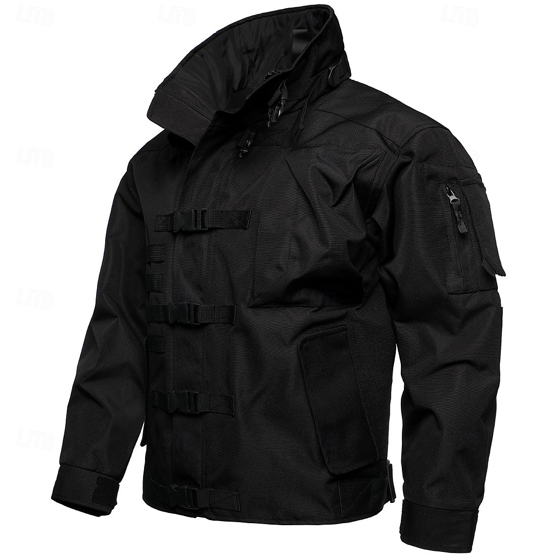 Men's Military Jacket Hiking Jacket Tactical Jacket Sports Outdoor Camping & Hiking Waterproof Windbreaker Zipper Pocket Winter Spring &  Fall Solid Color Active Sports & Outdoors Hooded Regular 2025 - $113.99 –P10