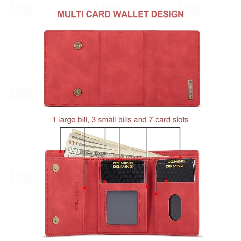 Phone Case For Pixel 9 Pro Pixel 9 Pro XL Pixel 8 Pro Pixel 8 Pixel 9 Pixel 7 Pixel 7 Pro Pixel 6 Pixel 6 Pro Pixel Fold Back Cover with Stand Holder Detachable Magnetic Retro TPU PU Leather 2025 - $23.99 –P3