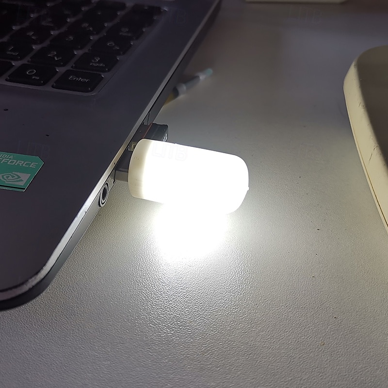 1 luz nocturna USB, teclado de computadora, luz portátil para dormitorio de estudiantes para acampar al aire libre y uso en interiores 2025 - $6.99 –P8