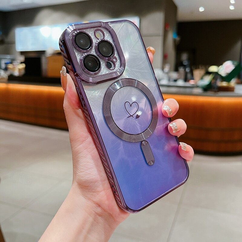 teléfono Funda Para iPhone 16 Pro Max Plus iPhone 15 Pro Max Plus iPhone 14 13 12 11 Pro Max Plus iPhone 14 Pro Max iPhone 13 12 11 Pro Max Funda Trasera Magnética Soporte de carga inalámbrica 2025 - $16.99 –P2