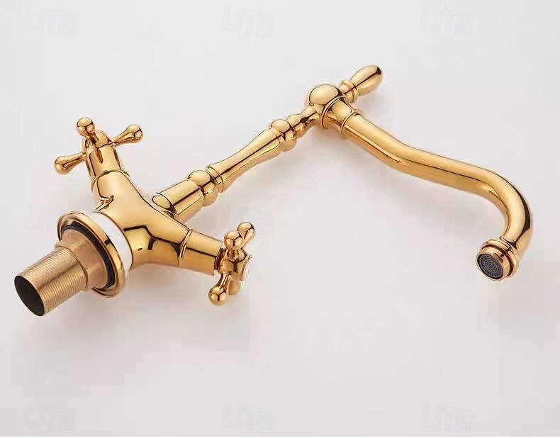 Basin Faucets Antique Bronze Brass Swivel Bathroom Sink Faucet Deck Toilet Washbsin Mixer Water Taps 2025 - $110.85 –P3