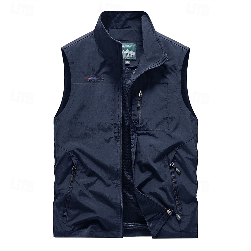 Pánské Dağcı Yeleği Zimní kabát Turistická fleecová vesta Jaro Podzim Venkovní Pohodlné Prodyšné Kamizelka Lov Rybaření Lezení Černá Armádní zelená Námořnická modř Khaki Šedá 2026 - $29.99 –P10