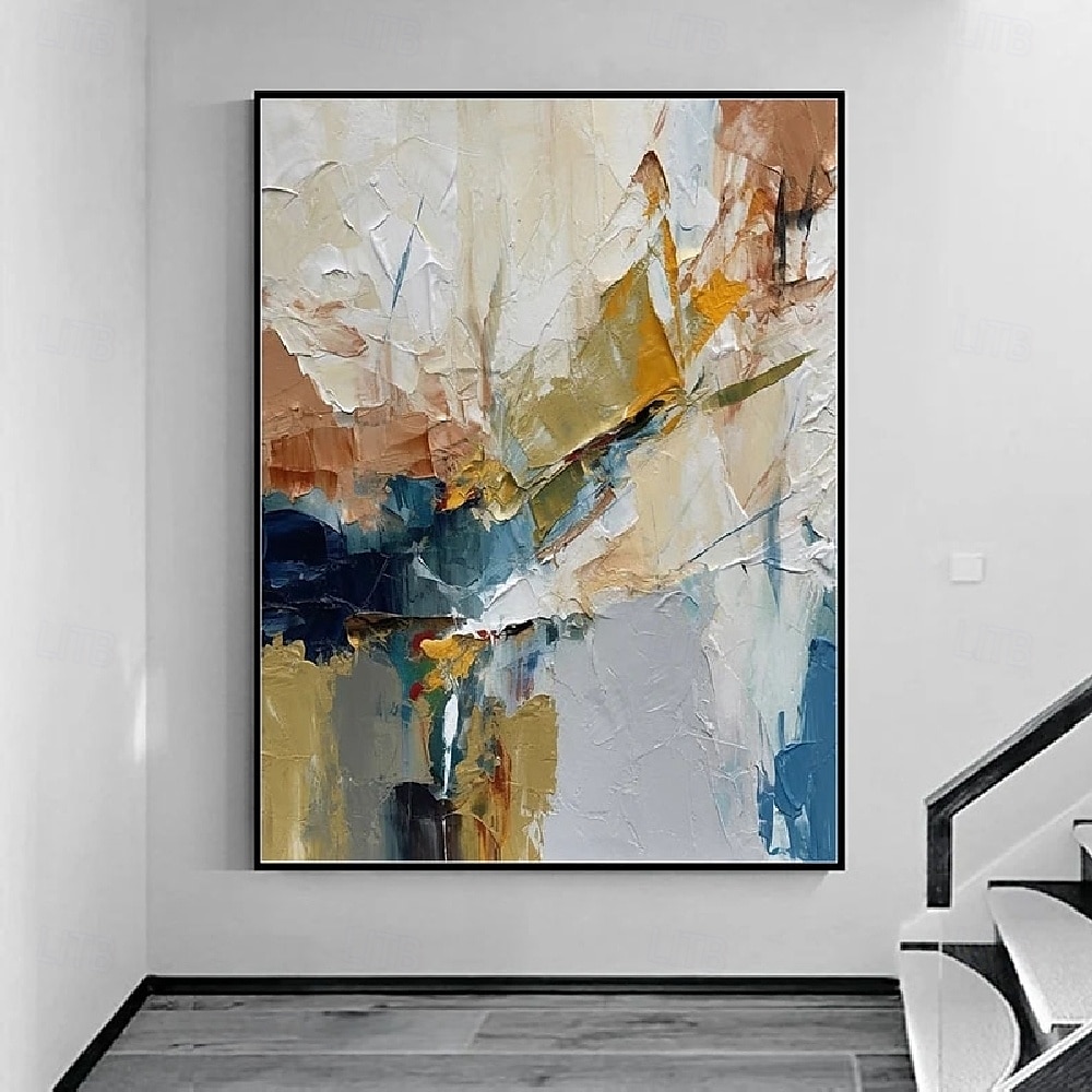handgemachtes handgemaltes 3D abstraktes Ölgemälde Wand modernes abstraktes grünes Leinwandgemälde Wohndekoration Dekor Leinwandgemälde für Schlafzimmer Wohnzimmer Kunstwerk 2025 - $116.99 –P8